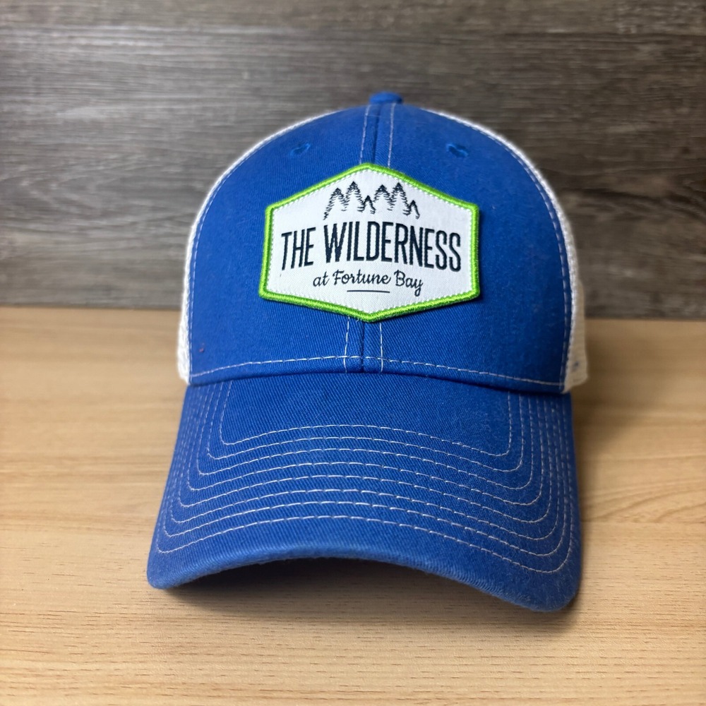 Fortune Bay Hat Cap Snap Back Blue The Wilderness Golf Adjustable